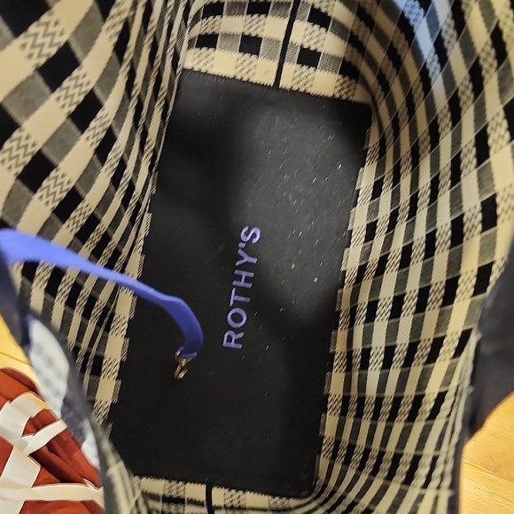 Rothy's Black and Cream Checkered Tote - Picture 5 of 6